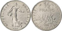 World Coins - France, 1/2 Franc, Semeuse, 1974, Paris, Nickel, , Gadoury:429