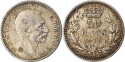World Coins - Coin, Serbia, Peter I, 50 Para, 1915, Gorham Mfg. Co., Variety,