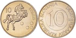 World Coins - Coin, Slovenia, 10 Tolarjev, 2001, , Copper-nickel, KM:41