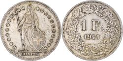 World Coins - Coin, Switzerland, Franc, 1945, Bern, , Silver, KM:24
