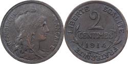 World Coins - France, 2 Centimes, Dupuis, 1914, Paris, Bronze, , Gadoury:107, KM:841