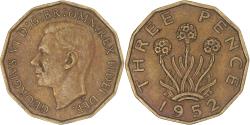 World Coins - Coin, Great Britain, 3 Pence, 1952