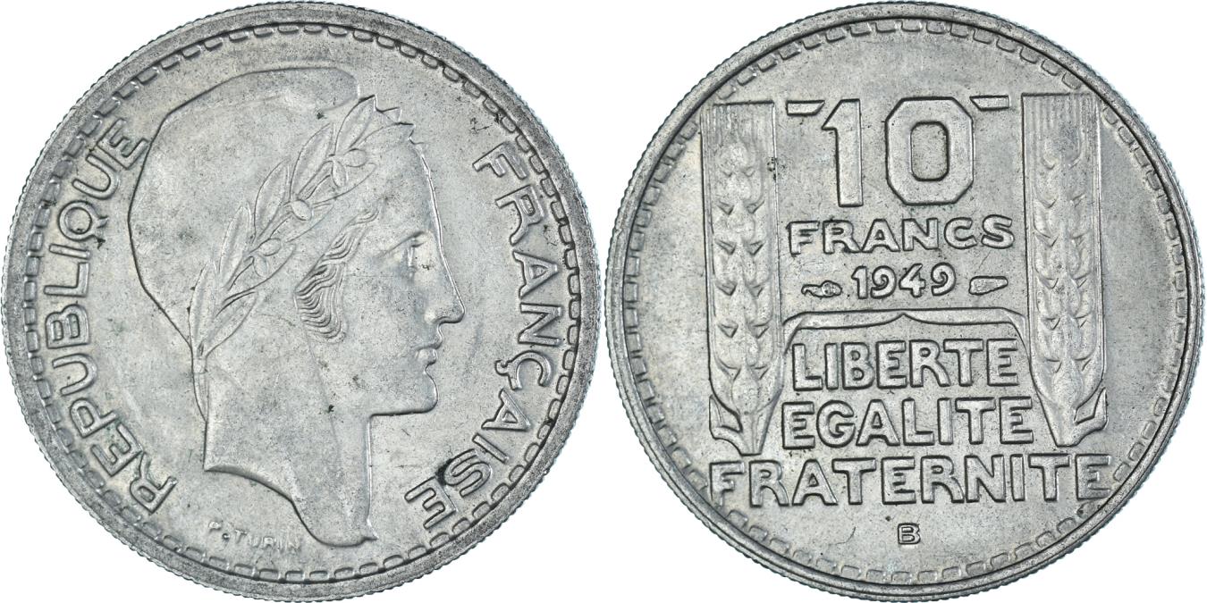 Coin, France, 10 Francs, 1949 | European Coins