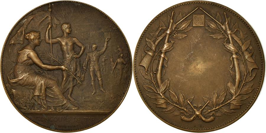 World Coins - France, Medal, Art Nouveau, Concours de Tir, Dubois.A, , Bronze