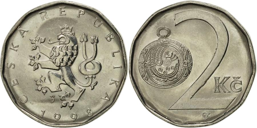 Czech Republic 2007-2 Czech Korun Nickel Plated Steel Coin
