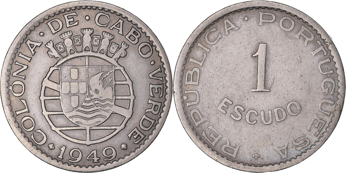 Coin, Cape Verde, Escudo, 1949, , laiton, KM7 African Coins
