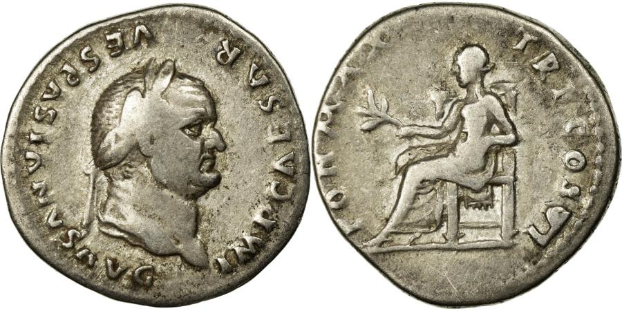 vespasian denarius with bull