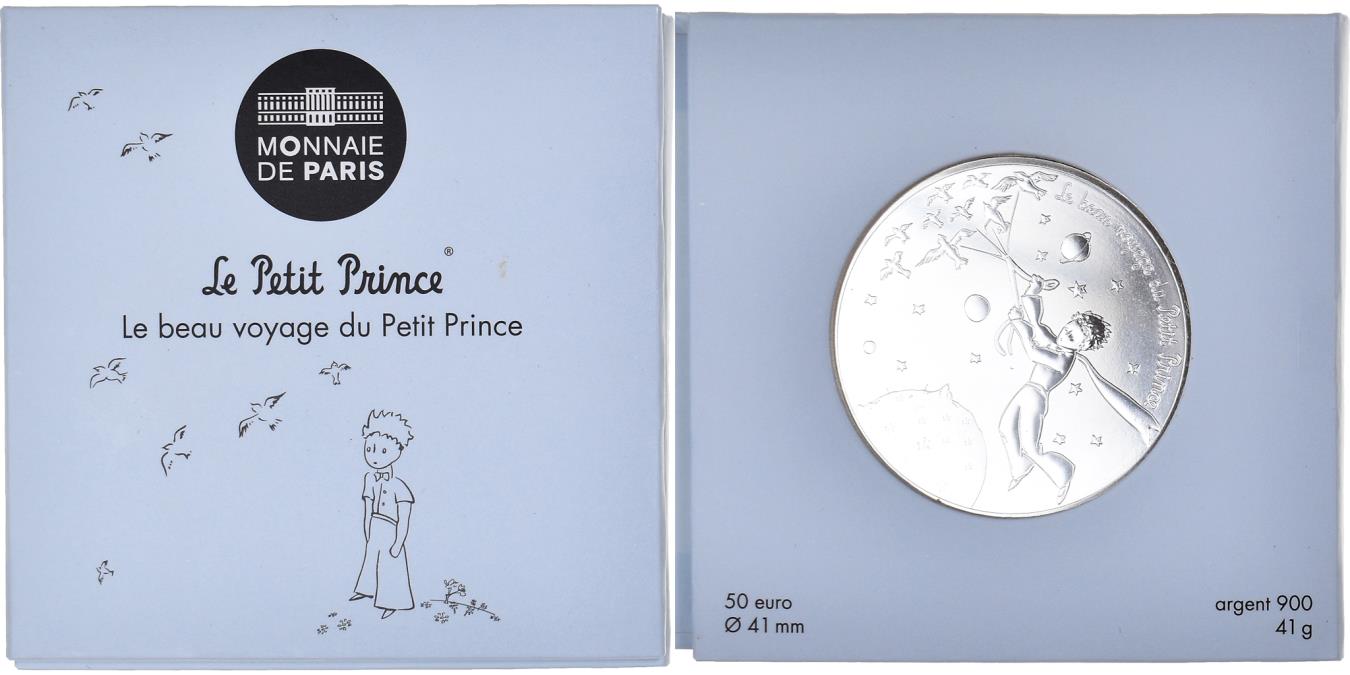 France, Monnaie de Paris, 50 Euro, Le beau voyage du Petit Prince, 2016,