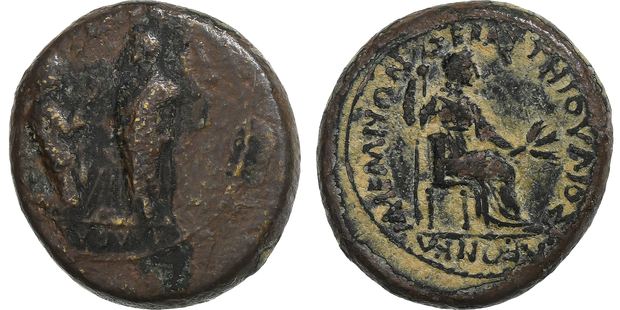 Lydia, Tiberius, Æ Unit, 14-37, Sardis, Bronze, , RPC:I-2991