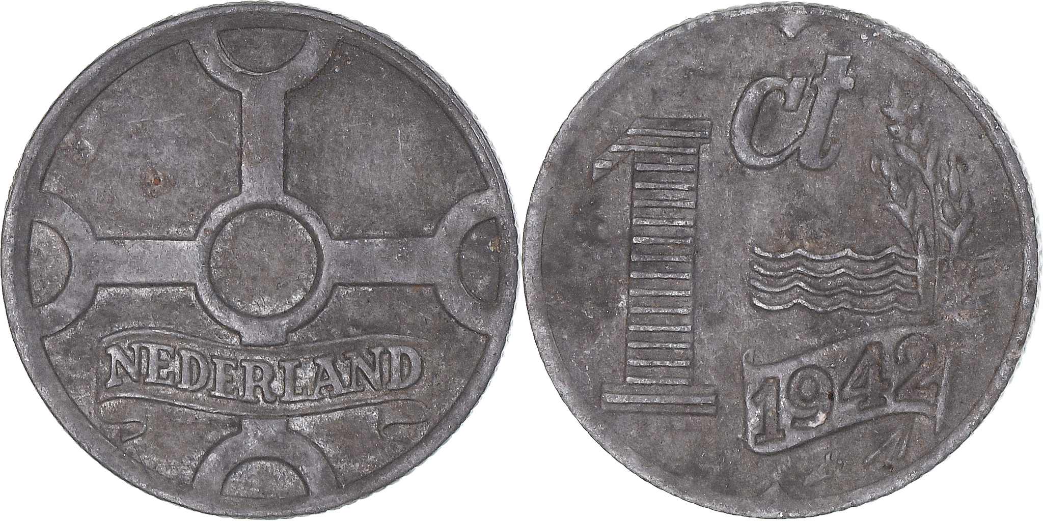 Coin Netherlands Cent 1942 European Coins