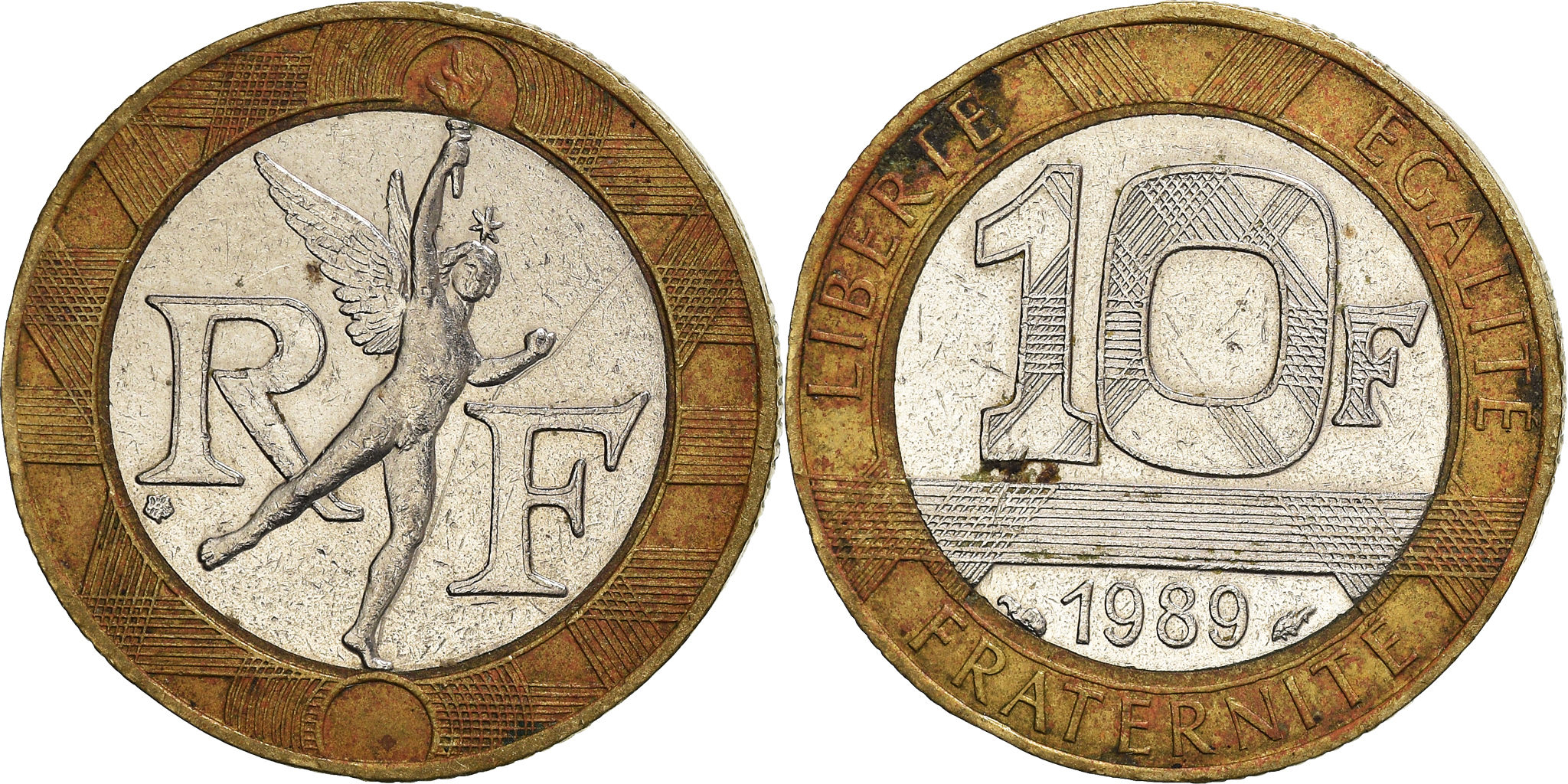 345664] コイン、フランス、コフレ トリプティック 3 x 10 frs.、1989、MDP、FDC、613/2000 10 Francs (