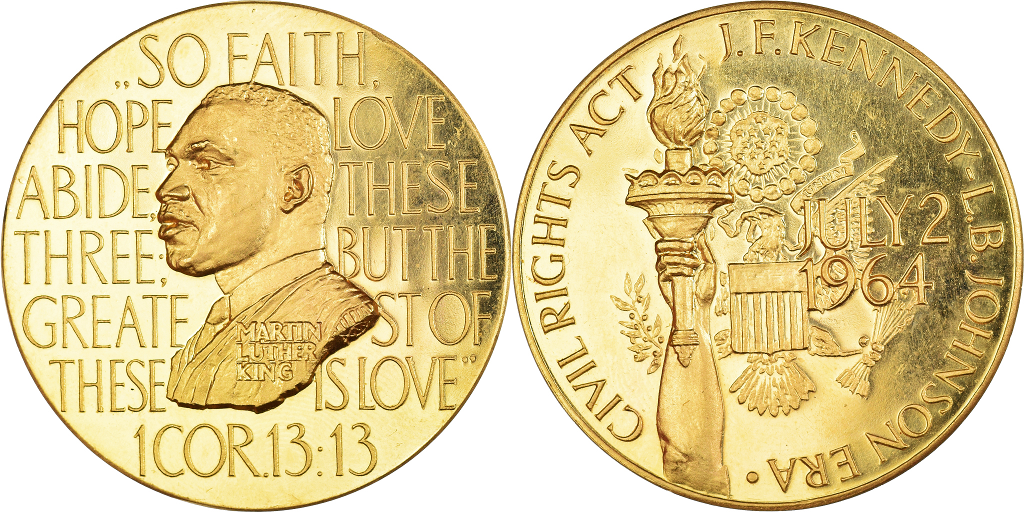 マーチン・ルーサー・キング・ジュニア 記念コイン United States of America, Medal, Martin Luther King, Civil