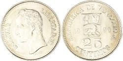 World Coins - Coin, Venezuela, 25 Centimos, 1990
