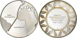 World Coins - France, Medal, Premier Vol Supersonique, Commercial, Paris-Rio, 1976, Silver