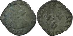 World Coins - France, Charles X, Double Tournois, 1594, Dijon, Copper, , Gadoury:510