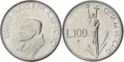 World Coins - Coin, VATICAN CITY, John Paul II, 100 Lire, 1991, , Stainless Steel