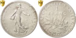 World Coins - France, 1 Franc, Semeuse, 1909, Paris, Silver, PCGS, , Gadoury:467, KM:844.1