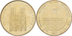 World Coins - France, Medal, Tours de Notre-Dame de Paris, 2012, MDP, Copper-nickel Aluminium