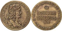 World Coins - France, Token, Collection BP, Dix Louis, Louis XIII, Copper,