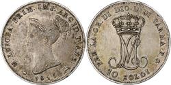 World Coins - Duchy of Parma, Maria Luigia, 10 Soldi, 1815, Milan, Silver,