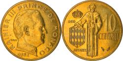 World Coins - Coin, Monaco, Rainier III, 10 Centimes, 1982, , Aluminum-Bronze