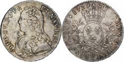 World Coins - France, Louis XV, 1/2 Ecu aux branches d'olivier, 1729, Rouen, Silver