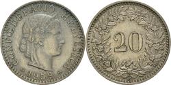 World Coins - Coin, Switzerland, 20 Rappen, 1959, Bern, , Copper-nickel, KM:29a