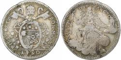World Coins - Papal States, Pius VI, Doppia, 1790, Rome, Silver, , KM:1045