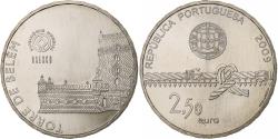 World Coins - Portugal, 2-1/2 Euro, Unesco World Heritage - Bélem Tower, 2009, Lisbon