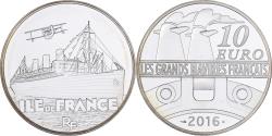World Coins - France, 10 Euro, Ile de France, Proof, 2016, MDP, Silver,