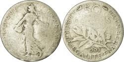 World Coins - Coin, France, Semeuse, 50 Centimes, 1903, Paris, , Silver, KM:854