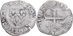 World Coins - France, Charles VI, Blanc Guénar, 1388-1422, Silver, , Duplessy:377