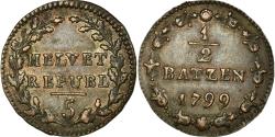 World Coins - Coin, Switzerland, 1/2 Batzen, 1799, Bern, , Billon, KM:A6