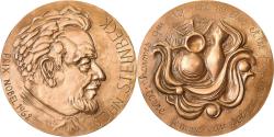 World Coins - France, Medal, John Steinbeck, Prix Nobel, 1962, Bronze, BELOT André,