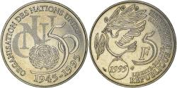 World Coins - Coin, France, ONU, 5 Francs, 1995, Pessac, , Cupro-nickel, Gadoury:776