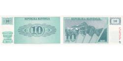 World Coins - Slovenia, 10 (Tolarjev), AU(55-58)