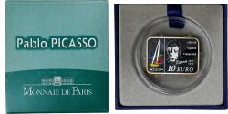 World Coins - France, 10 Euro, Pablo Picasso, Proof, 2010, MDP, Silver,