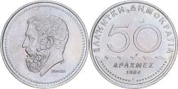 World Coins - Greece, 50 Drachmes, 1984, Athens, Proof, , Copper-nickel, KM:134