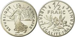 World Coins - Coin, France, Semeuse, 1/2 Franc, 1993, Paris, Proof, , Nickel