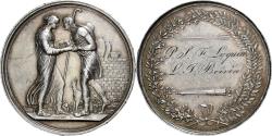 World Coins - France, Medal, Wedding, 1817, Silver, Andrieu/Denon,