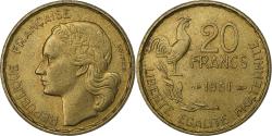 World Coins - France, 20 Francs, Guiraud, 1951, Paris, Aluminum-Bronze, , KM:917.1