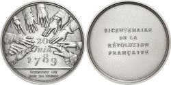 World Coins - France, Medal, Révolution Française, Serment du Jeu de Paume, History, 1987