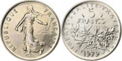 World Coins - France, 5 Francs, Semeuse, 1979, MDP, série FDC, Cupronickel,