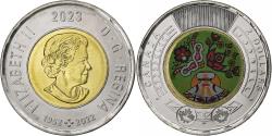 World Coins - Canada, Charles III, 2 Dollars, 2023, Royal Canadian Mint, Colorized