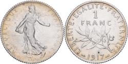 World Coins - France, Franc, Semeuse, 1917, Paris, Silver, , Gadoury:467, KM:844.1