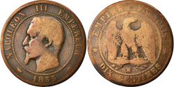 World Coins - Coin, France, Napoleon III, Napoléon III, 10 Centimes, 1855, Marseille