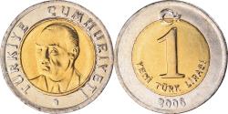 World Coins - Coin, Turkey, New Lira, 2006, Istanbul, , Bi-Metallic, KM:1169