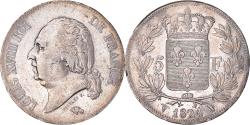 World Coins - Coin, France, Louis XVIII, 5 Francs, 1824, Lille, , Silver, KM:711.13