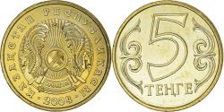World Coins - Coin, Kazakhstan, 5 Tenge, 2004, , Nickel-brass, KM:24