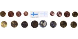 World Coins - Finland, Set Euros, 2007,